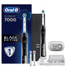 Oral-B 7000 SmartSeries Rechargeable Power Electric Toothbrush with 3 Replacement Brush Heads, Black