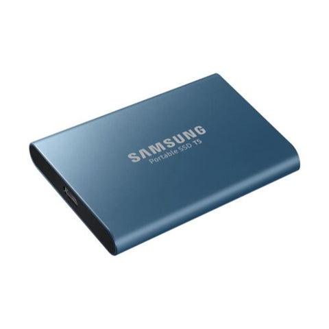 Samsung T5 500GB USB 3.1 Pocket Size Portable External SSD - Blue (up to 540MB/s)