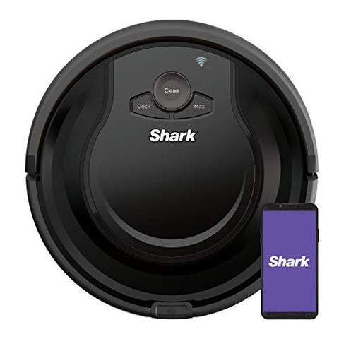 Shark ION Robot Vacuum with Tri-Brush System, Wi-Fi Connected, 120min Runtime, Works with Alexa, Multi-Surface Cleaning - Black