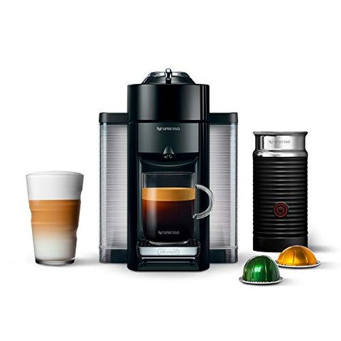 Nespresso Vertuo (by De'Longhi) Coffee and Espresso Machine + Aeroccino, Black