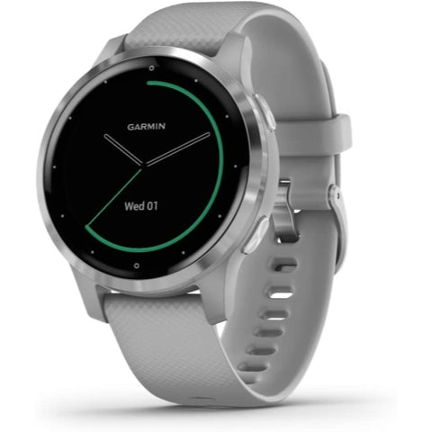 Garmin Vivoactive 4S (40mm) GPS Smartwatch - Silver with Gray Band