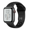 Apple Watch Series 4, 44mm (Nike, GPS + Cellular) - Space Gray Aluminum Case, Black Nike Sport Band