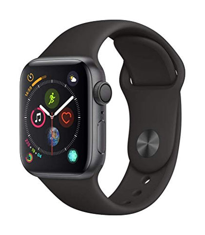 Apple Watch Series 4, 40mm (GPS) - Space Gray Aluminum Case, Black Sport Band