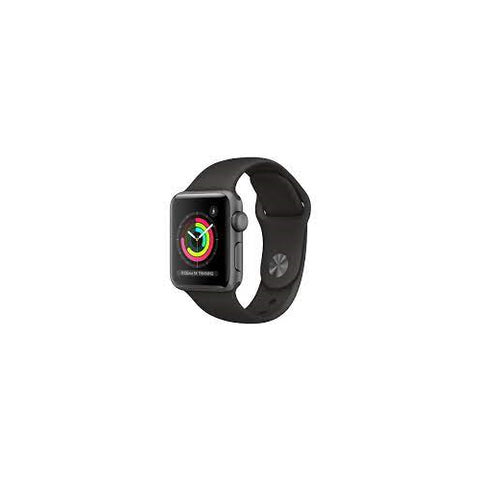 Apple Watch Series 3, 38mm (GPS, Space Gray Aluminum Case, Black Sport Band)