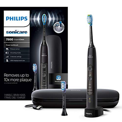 Philips Sonicare ExpertClean 7500 Rechargeable Electric Toothbrush - Black