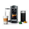 Nespresso Vertuo Plus Deluxe (by De'Longhi), Coffee and Espresso Machine + Aeroccino, Titan