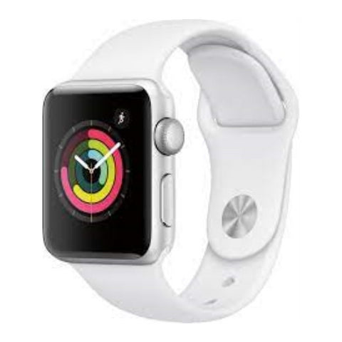Apple Watch Series 3, 38mm (GPS) - Silver Aluminum Case, White Sport Band