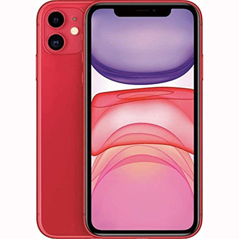 Apple iPhone 11 64GB, Unlocked, Red (Renewed)