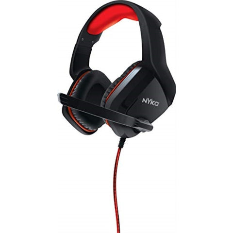 Nyko NS-4500 Wired Gaming Headset - Over-Ear Stereo Headset - 3.5 mm Headphone Jack - Adjustable volume control & microphone - Padded Earcuffs