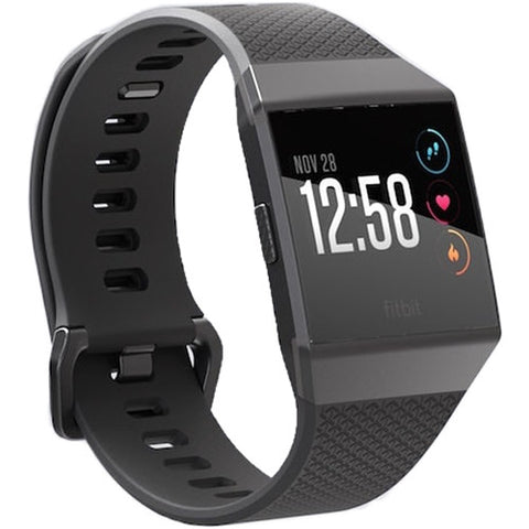 Fitbit Ionic Smartwatch, Charcoal/Smoke Gray, One Size (S & L Bands Included)