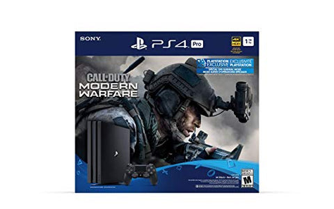 Sony PlayStation 4 Pro 1TB Call of Duty: Modern Warfare Console Bundle - Jet Black