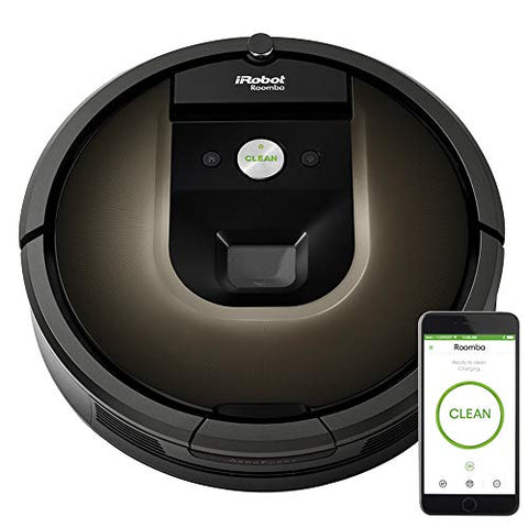 iRobot Roomba 981 Robot Vacuum-Wi-Fi Connected Mapping, Works with Alexa, Ideal for Pet Hair, Carpets, Hard Floors, Power Boost Technology, Black