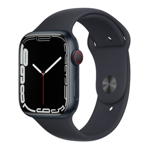 Apple Watch Series 7, 45mm (GPS) - Midnight Aluminum Case, Midnight Sport Band