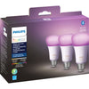 Philips Hue White & Color (Multicolor) Ambiance A19 Bluetooth LED Smart Bulbs - 3-Pack