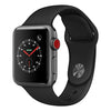 Apple Watch Series 3, 38mm (GPS + Cellular) - Space Gray Aluminum Case, Black Sport Band (AT&T)