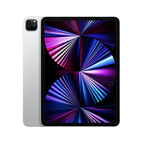 Apple iPad Pro 11 (2021, 3rd Gen, 11-inch) 128GB WiFi, Silver (Renewed)