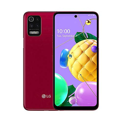 LG K52 (K520) 64GB, GSM Unlocked Dual-SIM Phone, Red