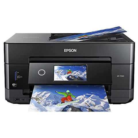 Epson Expression Premium XP-7100 Wireless Color Photo Printer with ADF, Scanner and Copier, Black