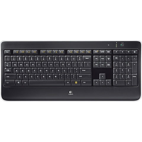 Logitech K800 Wireless Illuminated Keyboard - Black