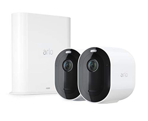Arlo - Pro 3 2-Camera Indoor/Outdoor Wire-Free 2K HDR Security Camera System - White