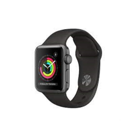 Apple Watch Series 3, 38mm (GPS), Space Gray Aluminum Case, Black Sport Band
