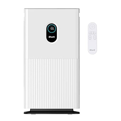 Shark HE601 Air Purifier 6 True HEPA Covers up to 1200 Sq. Ft, Captures 99.98% of Particles/dust/allergens/viruses/Smoke - White