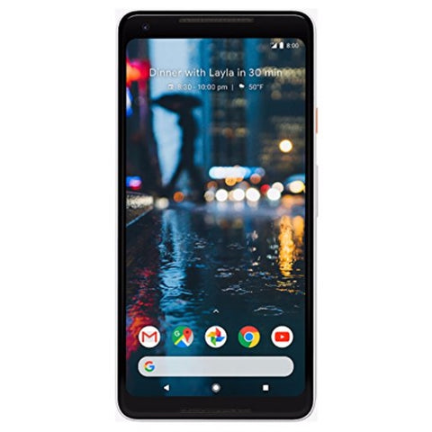 Google Pixel 2 XL 64GB Fully Unlocked Phone, White/Black (GA00152-US)