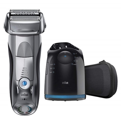 Braun Electric Razor for Men, Series 7 790cc Electric Shaver with Precision Trimmer, Rechargeable, Foil Shaver, Clean & Charge Station and Travel Case