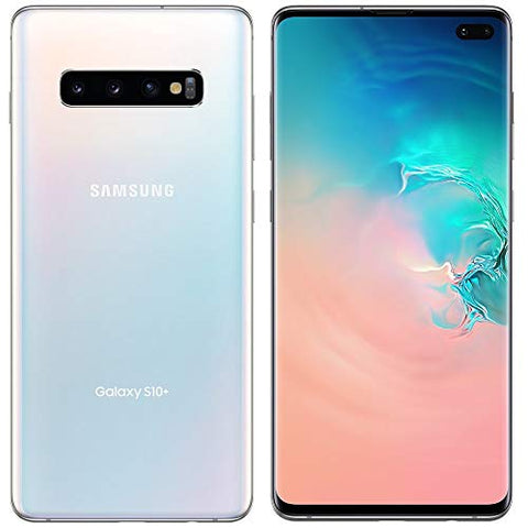 Samsung Galaxy S10+ G975u 128GB, Unlocked, Prism White (Renewed)